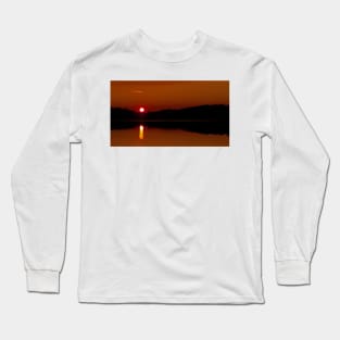 Algonquin Park - Brewer Lake Sunset Long Sleeve T-Shirt